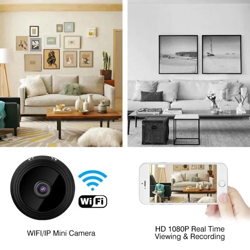 A9 Mini Wireless Security Camera – 1080P HD Smart WiFi CCTV Camera – Indoor & Outdoor Surveillance