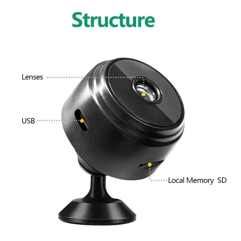 A9 Mini Wireless Security Camera – 1080P HD Smart WiFi CCTV Camera – Indoor & Outdoor Surveillance