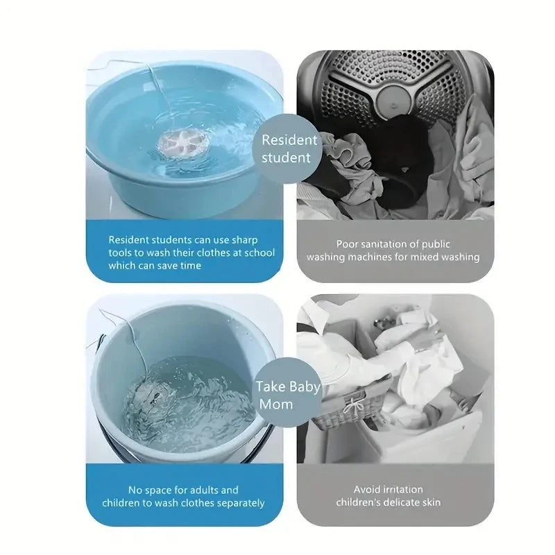 2-in-1 Mini Washing Machine – Portable Compact Washer & Spinner – Efficient Laundry Solution for Home & Travel