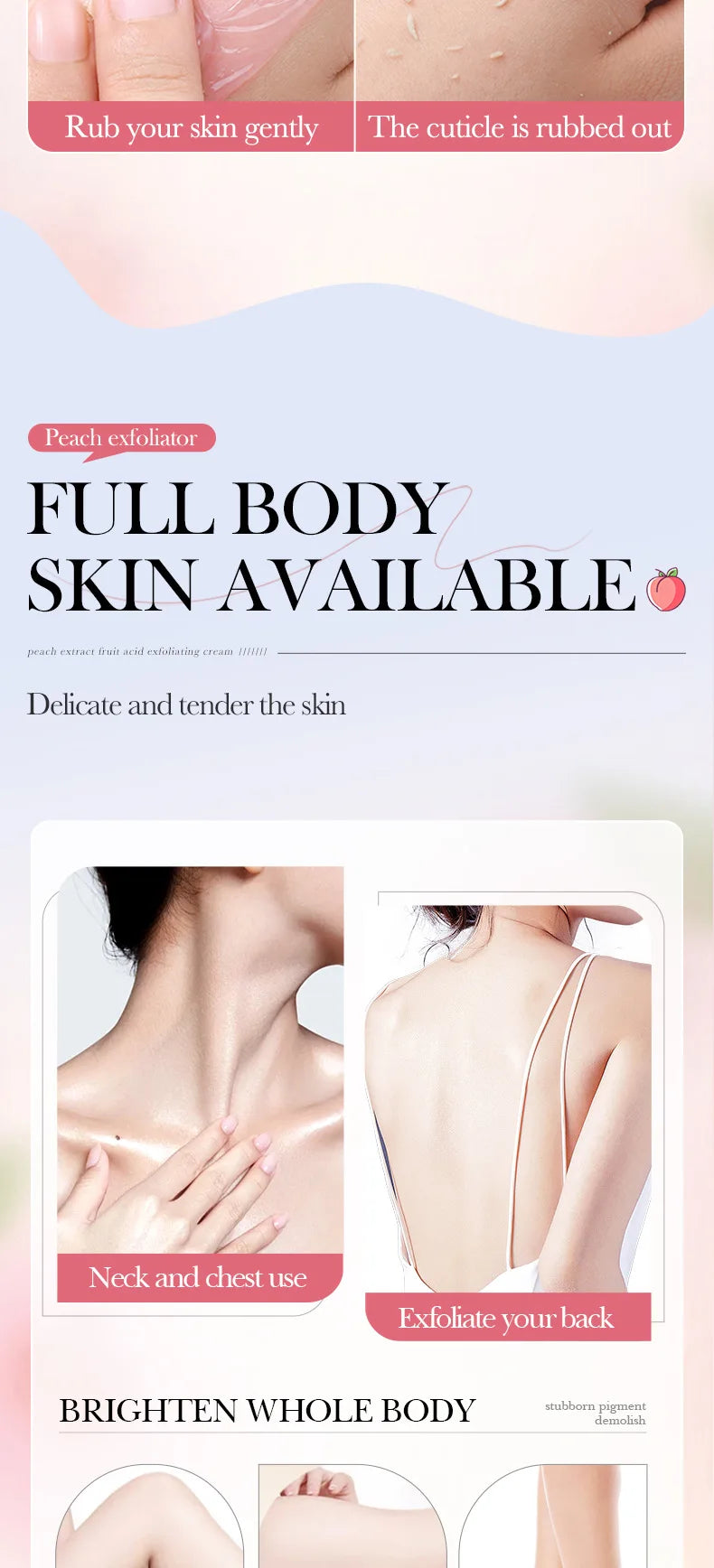 Bioaqua Body Sugar Scrub – Exfoliating Skin Softener with Natural Sugar & Moisturizing Formula – Smooth & Glowing Skin