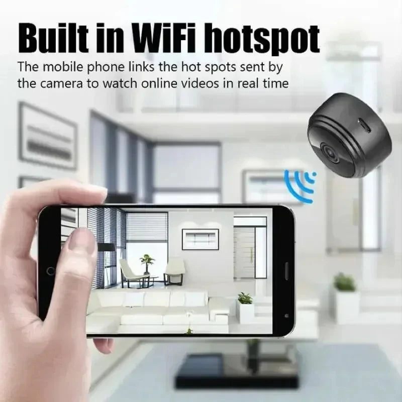 A9 Mini Wireless Security Camera – 1080P HD Smart WiFi CCTV Camera – Indoor & Outdoor Surveillance