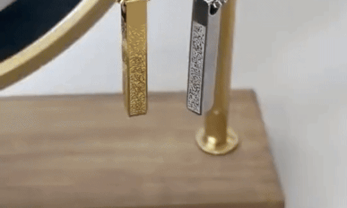 Islamic Ayat-ul-Kursi Bar Pendant Necklace – Premium Gold-Plated Quranic Verse Necklace for Men & Women | Elegant Muslim Jewelry for Daily Wear & Gifting in KSA